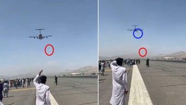 People falling off aircraft kabul